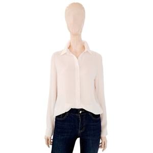 [숲]심플 스탠 카라 쉬폰 블라우스 SB3LS90