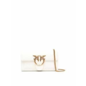 [PINKO] 라프리마 여성 크로스 바디 가방 러브 원 레더 크로스바디 백 100062A0F1Z14Q 화이트 /8