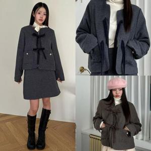 위쉬몰 LT 휘트니왕리본배색자켓(T485H412) 빅사이즈