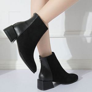 032 스웨이드 앵클부츠