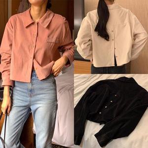 위쉬몰 DD 소프트터치골덴크롭남방(S870H412) 빅사이즈