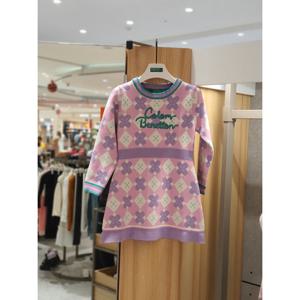 [베네통키즈]6 클로버니트원피스 QAOP09511