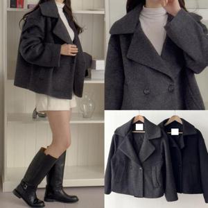 위쉬몰 SM 페이옆카라단추울자켓(T546H412) 빅사이즈