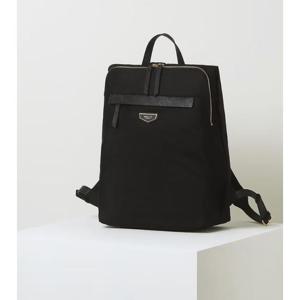 [헤지스ACC] 베이직 나일론 레더 콤비 스퀘어 백팩 HIBA5E305BK