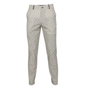 그렌에코 남성 봄 여름 골프웨어 허리 통밴드 하운드 체크 골프바지 HC카키 GES22802