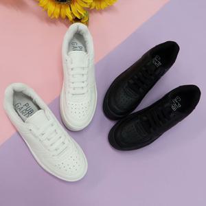 여성용 국산맵시 매직 패션 키높이운동화-블랙