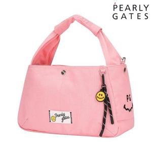 파리게이츠 (521E1BG202PK) 여성 스마일 패치 로고 자수 투웨이백