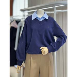 올리브데올리브 (OW5SE256) 셔츠레이어드핏 스트라이프맨투맨셔츠 OLIVE  DES  OLIVE