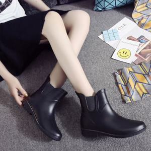 예쁜 여성 패션 레인부츠 첼시부츠 장마철 장화 패션