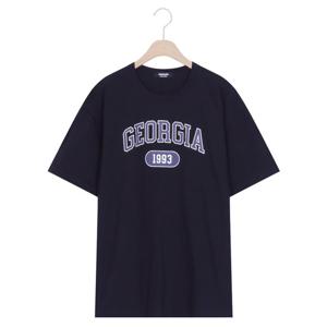 샵앤) [샵앤]국산 여성 라운드넥 조지아 캐주얼 반팔 티셔츠 ODA-WSH-20290-네이비