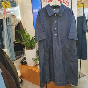 체이스컬트 HC16 데님 셔츠 카라 원피스50% EBRG6171C04