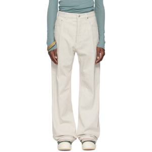 25 FW 릭오웬스 남성 오프 화이트 할리우드 게스 데님 진 251232M186016