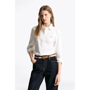 [타미힐피거종합관] 여성 레귤러 스트레치 옥스포드 셔츠 (T22F0WSH01CWT2 YCF)