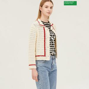 베네통 스카시 인타샤 단추 니트가디건 BAKC10411