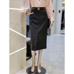 [미니멈] 슬릿 벨티드 H 라인 스커트 MYAAWS2120
