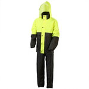 산업작업용 투피스 분리형 우의 형광색상 의류용품