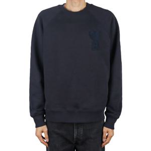 아미 25SS 남성 빅 하트로고 맨투맨 네이비블루 USW055 747 4011