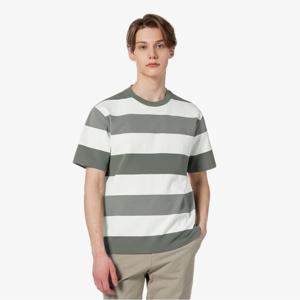 라코스테 공식 남성 오버핏 밀라노 볼드 스트라이프 티셔츠  TH004E-55G BMY