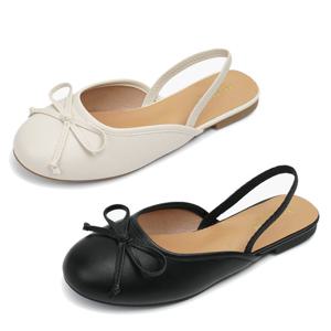 [베어파우(슈즈)]TERI 여성 슬링백 플랫슈즈 메리제인 캐쥬얼 단화 슈즈 블랙 K2959001RA-W