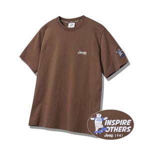 [지프]공용 베어지프 루즈핏 반팔티셔츠 JQ2TSU102