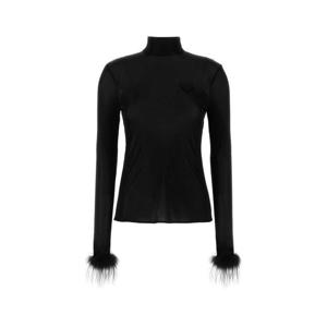 프라다 여성 블랙 Jersey 목폴라 티셔츠 P950MPSOOO155X F0002