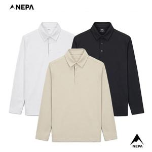 [네파] 남성 봄여름 캐주얼 스코틀랜드 긴팔 카라/폴로티셔츠 7L15243