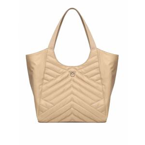 [PINKO] 라프리마 여성 크로스 바디 가방 퍼즐 퀼트 패브릭 쇼퍼 백 104536A1EUC50Q 베이지 /8