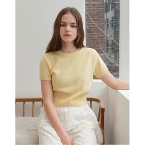 [르샵]데일리 심플 여성 라운드넥 크롭 니트 (DP1KT012A)