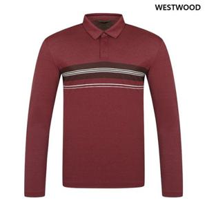 [웨스트우드] 남성 가로배색 카라 티셔츠_WP1MCTP409 MY