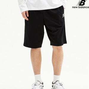 [뉴발란스]뉴발란스 NBNVE21013-BK 에센셜 싱글메쉬 5부 반바지