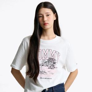 [타미진스] 여성 트로피컬 프린트 티셔츠 T32F1TTO41TWT1YBL