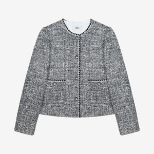 [베스띠벨리]테이프 디테일 트위드 자켓 BKJAC2106