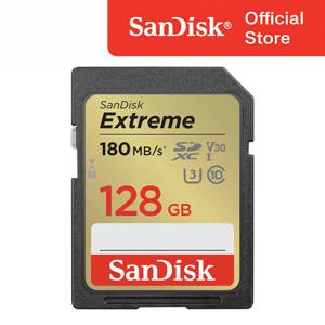샌디스크 익스트림 SD Card 128GB 128기가 메모리 고속전송 FHD지원 카메라 캠코더 우수한호환성 강한내구성 고성능 SD카드 Extreme SDSDXVA
