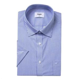 [레노마(셔츠)]레노마 구김적은 스판 런던스트라이프 일반핏 반소매(일산RZUSG0-044BU)