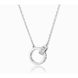 [로이드] 에버래스팅 인터로킹 링크 화이트 목걸이 LLNS22308S