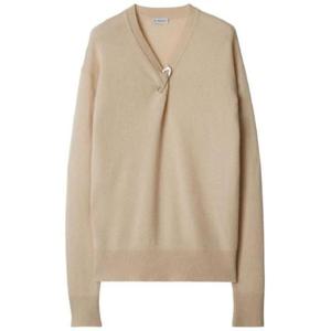 버버리 클립 장식 브이넥 캐시미어 니트 1794915