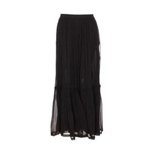 생로랑 러플 실크 스커트 1878945