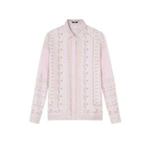 베르사체 그래픽 프린팅 실크 셔츠 1838452