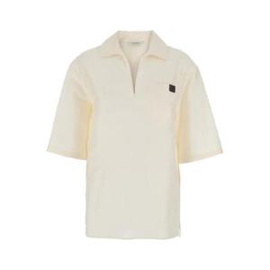 막스마라 OSIRIDE 로고 패치 린넨 실크 폴로 셔츠 1956854