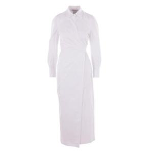 막스마라 랩 디테일 코튼 롱 원피스 1910700