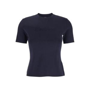 막스마라 로고 엠보싱 크루넥 반팔 티셔츠 1831800