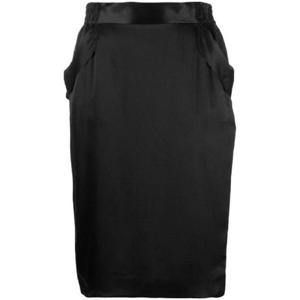 생로랑 실크 새틴 펜슬 스커트 1443258