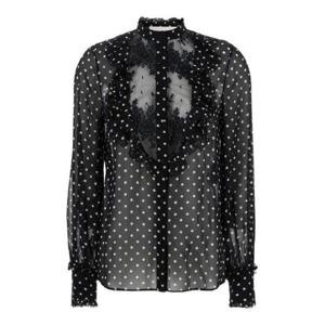 발렌티노 도트 패턴 실크 블라우스 1967901