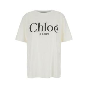 끌로에 로고 프린팅 코튼 반팔 티셔츠 1795632
