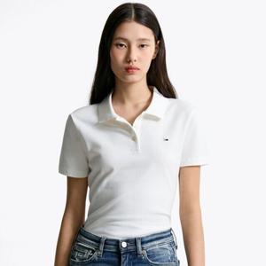 [타미진스] 여성 슬림 에센셜 폴로 셔츠 T32F1TKT01TWT1YBL