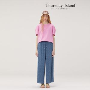 [Thursday Island]  니트 넥 티셔츠(T234MTS632W)