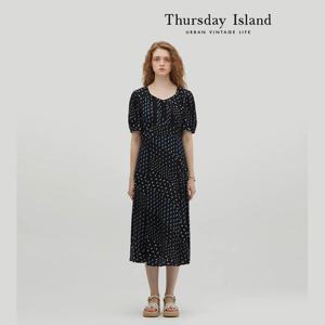 [Thursday Island] 다이아몬드 네크라인 원피스(T234MOP262W)