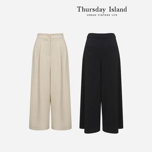 [Thursday Island] 투턱 와이드 큐롯팬츠(T234MPT302W)