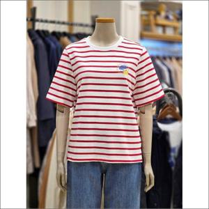 BCBG 세이브존02 스트라이프 반팔 티셔츠 B5B3X402