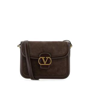 발렌티노 가라바니 여성 브라운 가죽 새들 백 6W2B0R15QTJ RE6